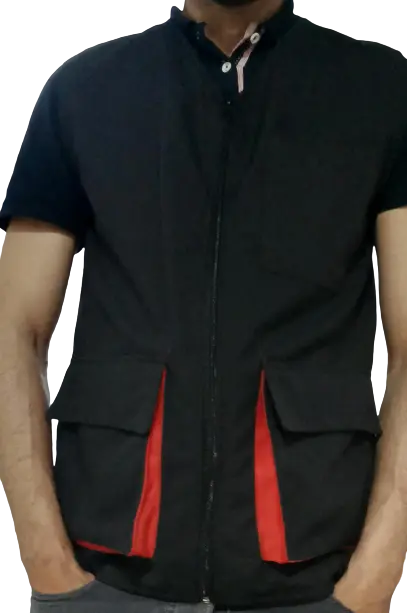 Gilet de travail Noire
