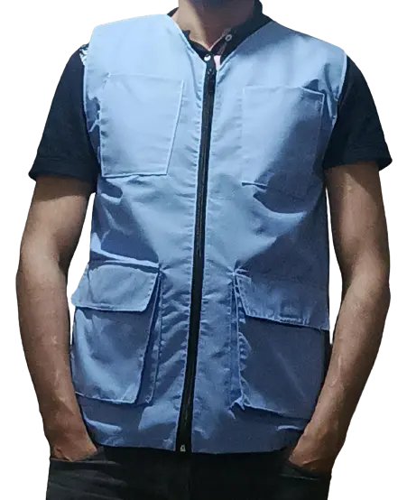 Gilet de travail Bleu clinique