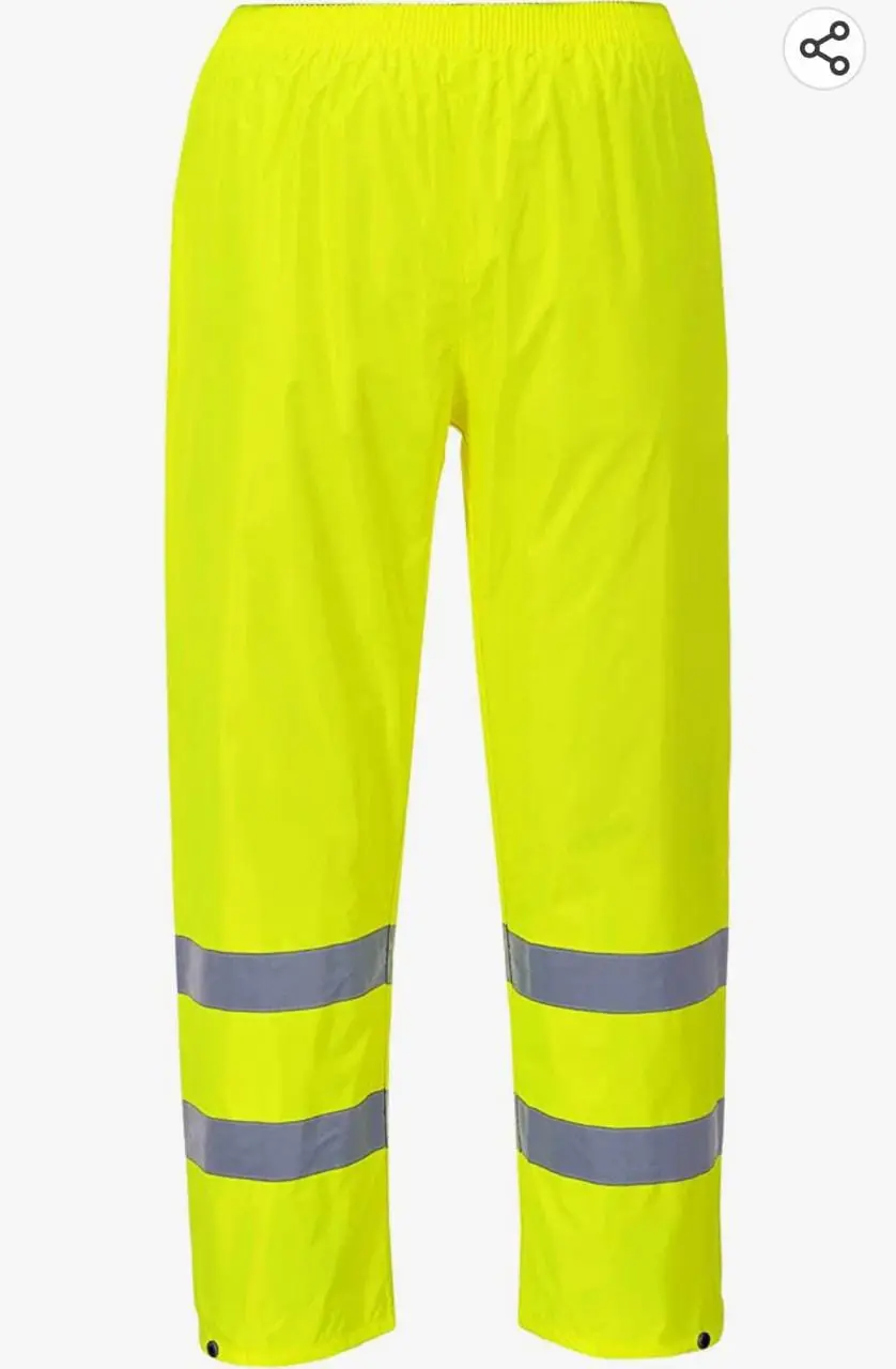 Pantalon haute visibilitÃ© vert simple